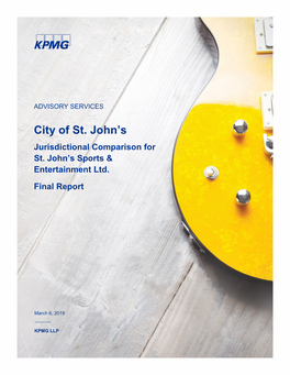 KPMG Jurisdictional Comparison for St. John's Sports