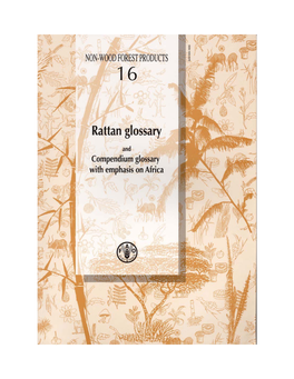 Rattan Glossary in Support of the Development of the Rattan Sector Worldwide