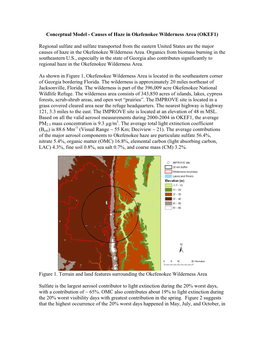 Conceptual Model - Causes of Haze in Okefenokee Wilderness Area (OKEF1)