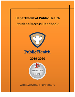 Department of Public Health Student Success Handbook 2019-2020
