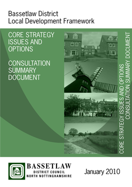 Consultation Summary Document Consultation Summary Document Summary Consultation Core Strategy Issues and Options Core Strategy