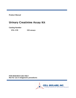 STA-378-Creatinine-Assay-Kit.Pdf