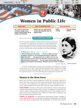 Women in Public Life