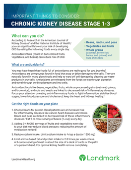 Chronic Kidney Disease Stage 1-3