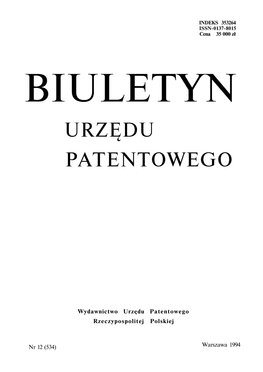 Urzędu Patentowego