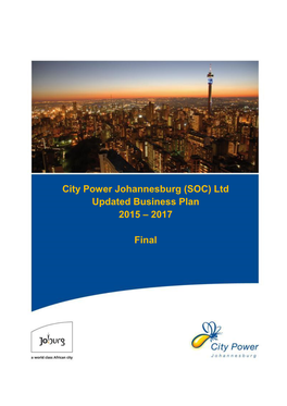 City Power Johannesburg (SOC) Ltd Updated Business Plan 2015 – 2017 Final