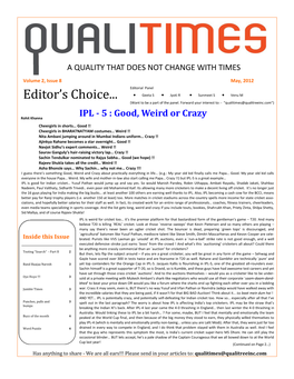 Editor's Choice