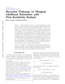 Recursive Pathways to Marginal Likelihood Estimation with Prior