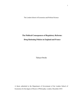 The Political Consequences of Regulatory Reforms