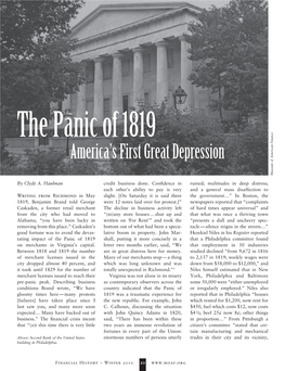 The Panic of 1819: America's First Great Depression