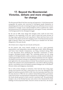 17. Beyond the Bicentennial: Victories, Defeats and More Struggles for Change