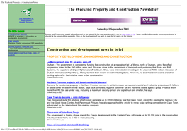 The Weekend Property & Construction News