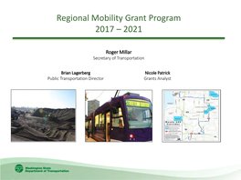 2017-2019 Regional Mobility Grant Prioritized Project List