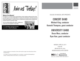 University Band Concert Band