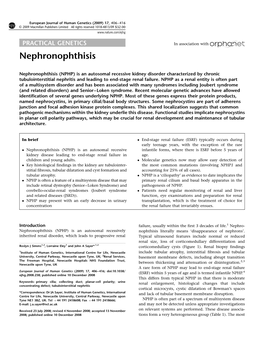 Nephronophthisis