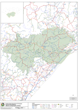 Provincial Road Network Umlalazi Local Municipality (KZN284)