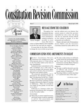 Revision Watch Is Compiled by the Constitution Revision Commission