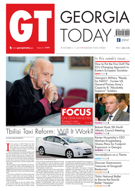 Tbilisi Taxi Reform: Will It Work? POLITICS PAGE 6