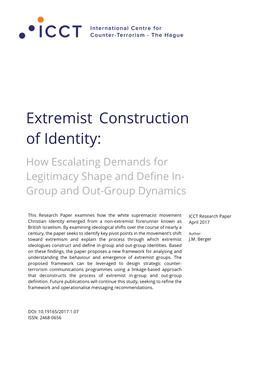 Extremist Construction of Identity