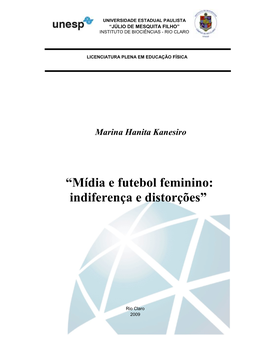 “Mídia E Futebol Feminino: Indiferença E Distorções”