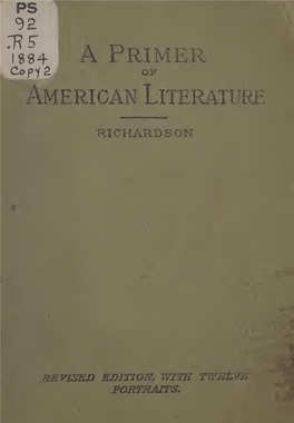 A Primer of American Literature