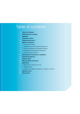 Table of Contents