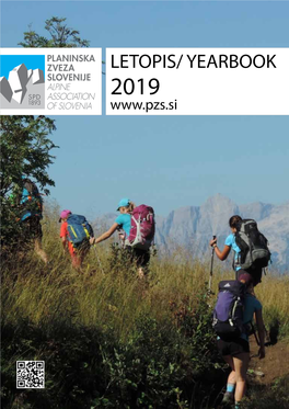 Letopis/ Yearbook 2019 Organigram Planinske Zveze Slovenije 2019