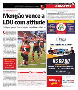 Mengão Vence a LDU Com Atitude Gabigol Iguala Zico Em Gols Pelo Fla Na Liberta