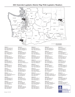 Statewide Legislative District Map with Members