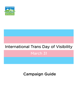 Campaign Guide International Trans Day of Visibility