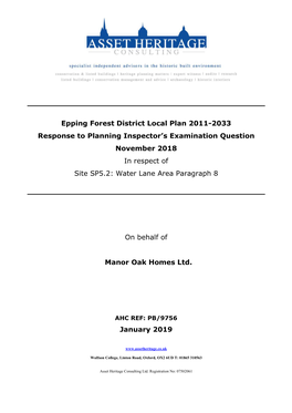 19LAD0090 Manor Oak Homes Appendix 2