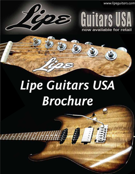 Lipe Guitars USA Brochure