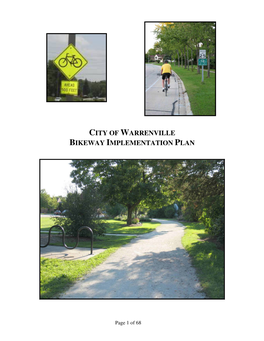 City of Warrenville Bikeway Implementation Plan