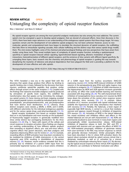 Untangling the Complexity of Opioid Receptor Function