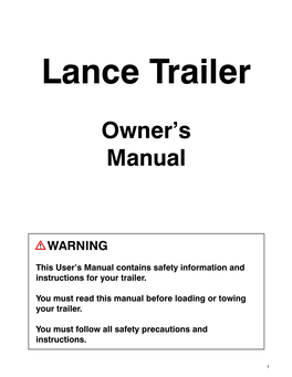 Owner's Manual