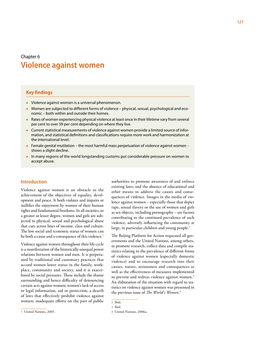 Violence Against Women