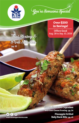 Thai Shrimp & Pork Skewers