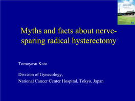 Extended Nerve-Sparing Radical Hysterectomy