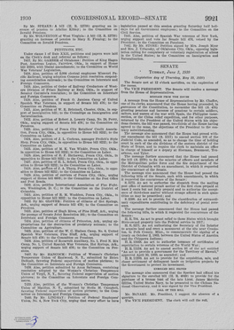 CONGRESSIONAL RECORD-SENATE 9921 by Mr