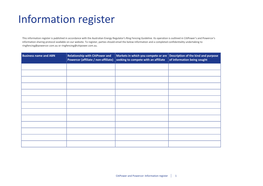 Information Register