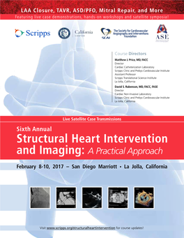 Structural Heart Intervention and Imaging: a Practical Approach