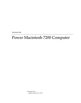 Power Macintosh 7200 Computer
