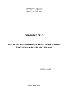 Diplomsko Delo