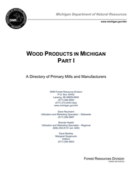 DNR Forest Products Industry Directory