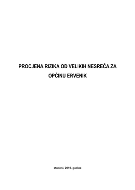 Procjena Rizika Od Velikih Nesreća Za Općinu Ervenik