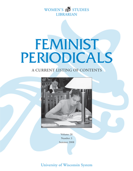 Feminist Periodicals a Current Listing of Contents