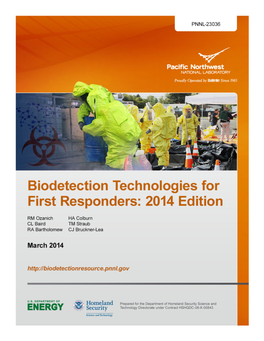 Biodetection Technologies for First Responders: 2014 Edition