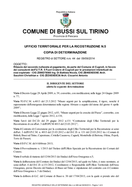 Ufficio Territoriale Per La Ricostruzione N.5