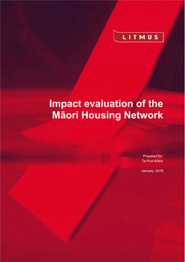 Impact Evaluation of the Māori Housing Network