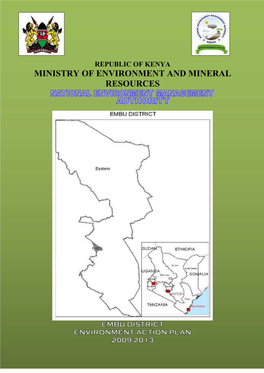 Embu District Environment Action Plan 2009-2013